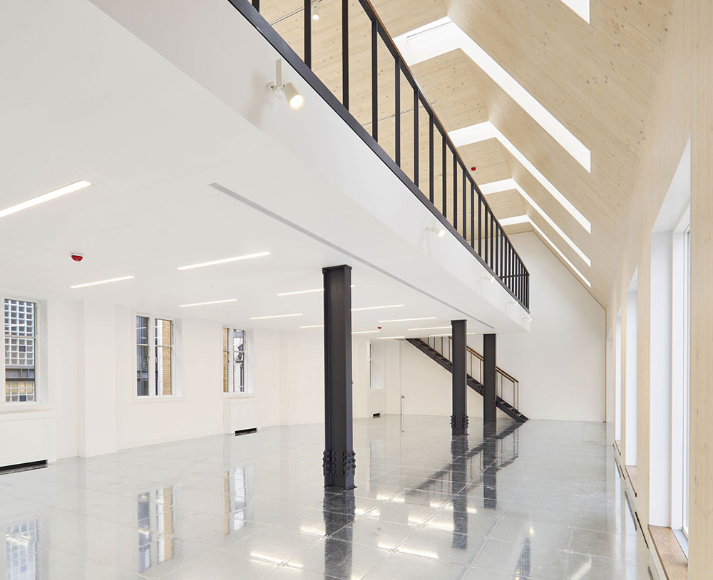 The mezzanine level on the 5th floor 